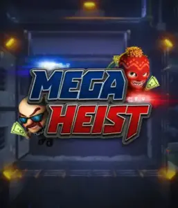 Step into the exciting world of Mega Heist slot by Relax Gaming, showcasing comedic characters ready to pull off a daring robbery. This graphic depicts the intensity of the heist with its dramatic logo and a mysterious vault backdrop. Perfect for players looking for a heist adventure, providing a gripping gaming experience. 