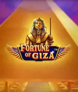 Explore the timeless world of Fortune of Giza slot by Pragmatic Play, highlighting a stunning depiction of a Pharaoh before the iconic pyramid backdrop. This image conveys the splendor of Egyptian heritage, ideal for fans of Egyptian-themed slots, providing a captivating adventure.